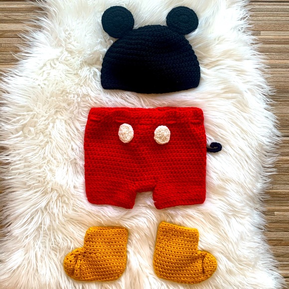 🎃Halloween Costume baby Mickey Mouse crochet one of a kind - Picture 1 of 7